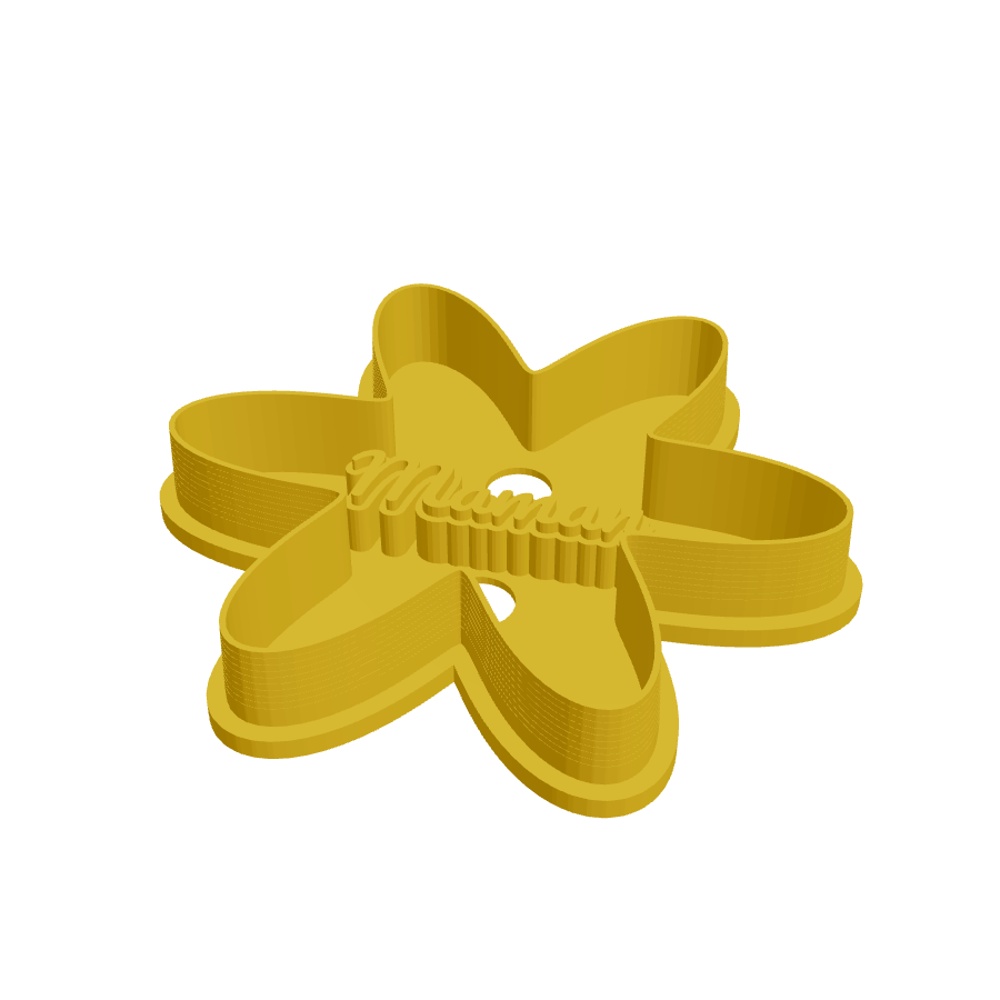 La fleur à message — Emporte-pièce personnalisé