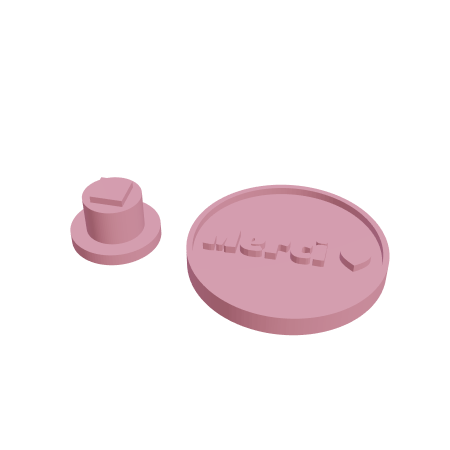 Le tampon qui dit merci — Tampon à biscuits